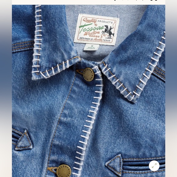 Tecovas • NWOT Women's Denim Chore Jacket • Size Small - Picture 6 of 15